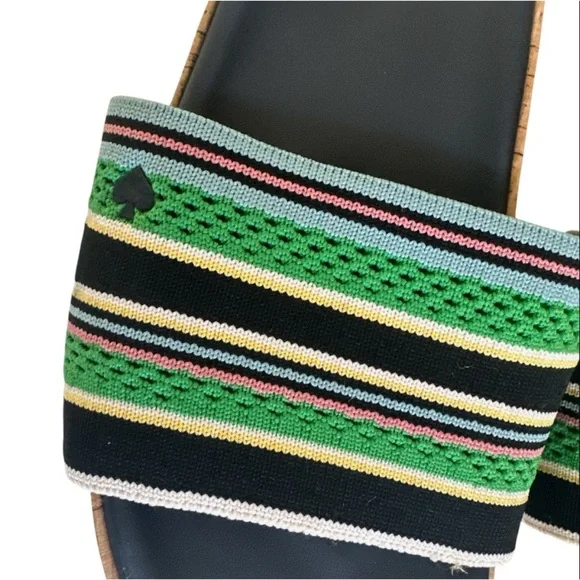 KATE SPADE NEW YORK Stripped Breeze Slide Platform Wedges - Picture 6 of 10